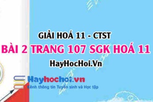Giải bài 2 trang 107 Hoá 11 SGK Chân trời sáng tạo